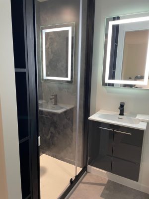 La salle de bain du lodge